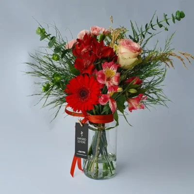 Arranjo de Flores Naturais no Pote - Pote Misto