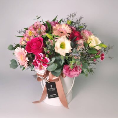 Box Com Flores em Tons de Rosa M – Marie