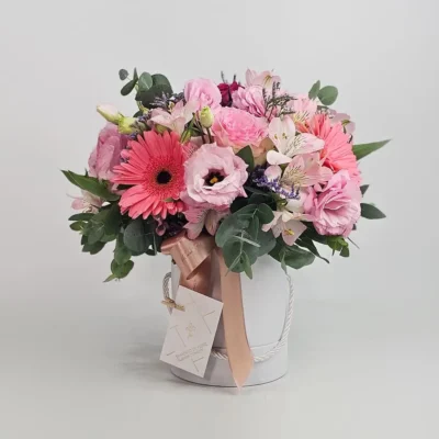 Box Com Flores Rosa P
