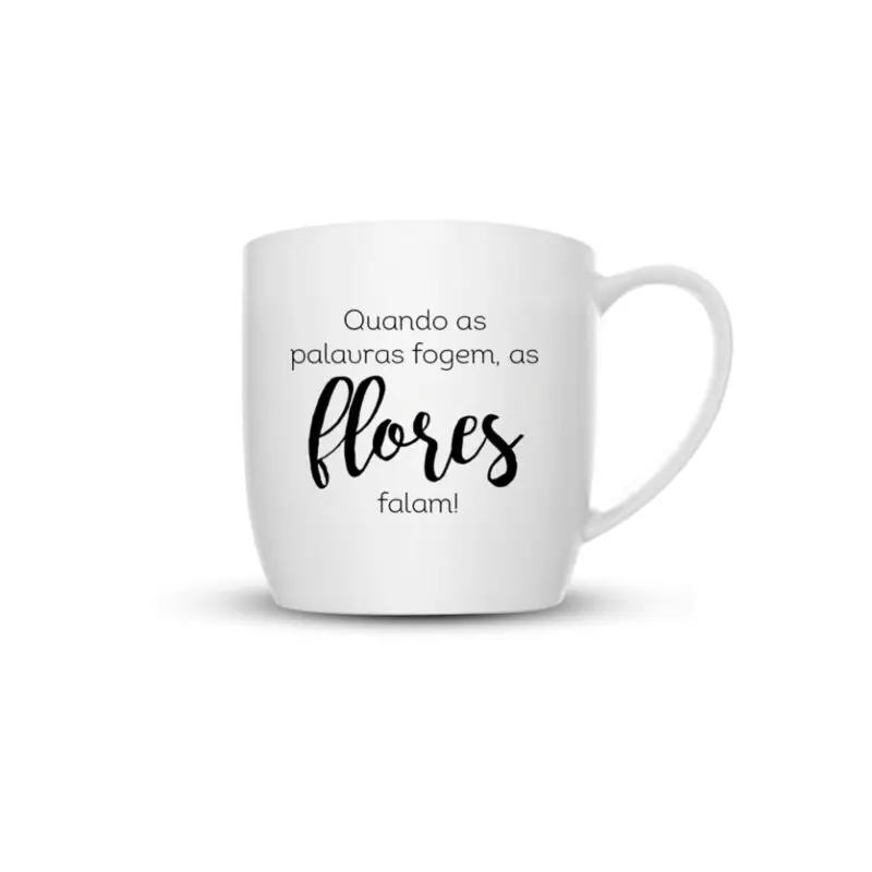 Caneca Flores Falam