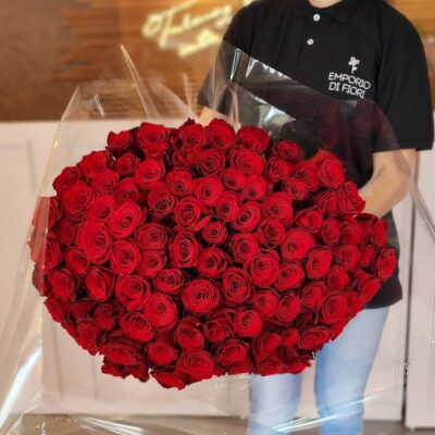 Buquê 100 Rosas Importadas