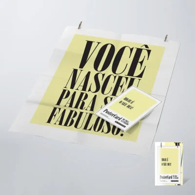 Cartão Para Presente - Postercard Feliz Aniversário
