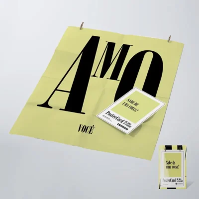 Cartão Para Presente - Postercard Amo você