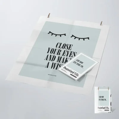 Cartão Para Presente - Postercard Close Your Eyes