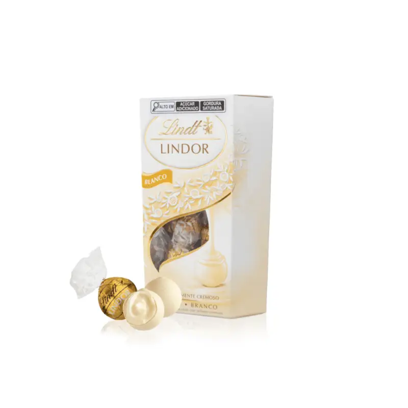 Chocolate Suíço Lindt Lindor Branco 200g