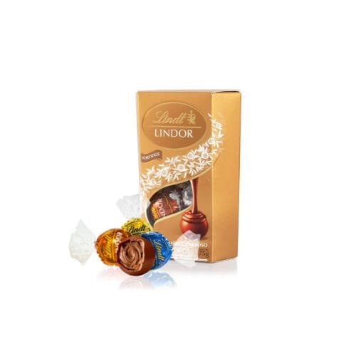 Chocolate Suíço Lindt Lindor Cornet Sortido75g