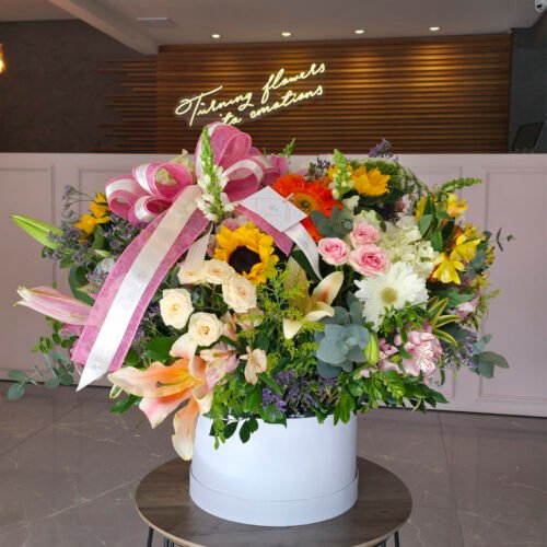 Caixa Com Flores Coloridas GG