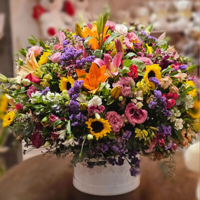 Box Com Flores Coloridas Gigante