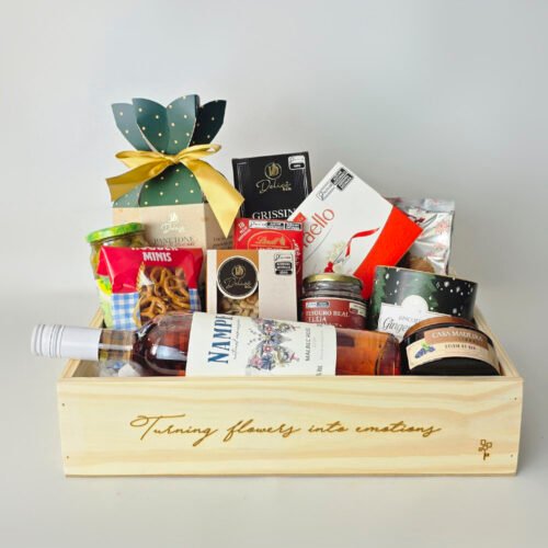 Caixa Com Petiscos e Chocolates - Natal Premium