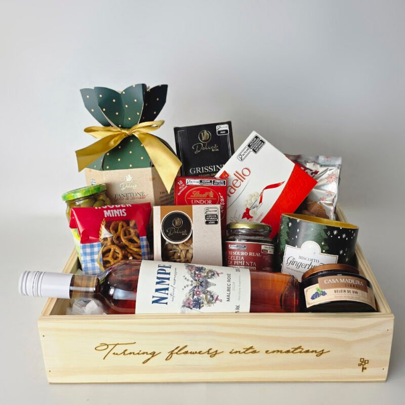 Caixa Com Petiscos e Chocolates - Natal Premium - Imagem 3