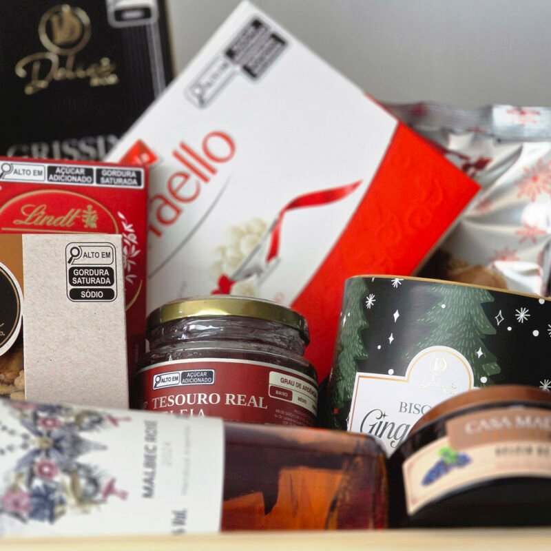 Caixa Com Petiscos e Chocolates - Natal Premium - Imagem 5
